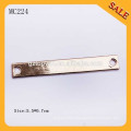 MC224 fornecedor China fashion metal logo tag metal labels for clothing